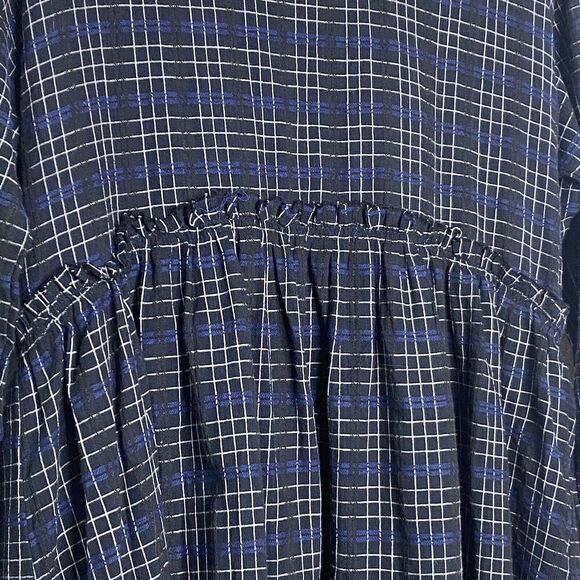 Papermoon Window Pane Plaid Hooded Tunic Dress Sz S NWT - Picture 4 of 12